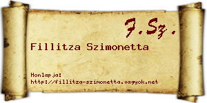 Fillitza Szimonetta névjegykártya